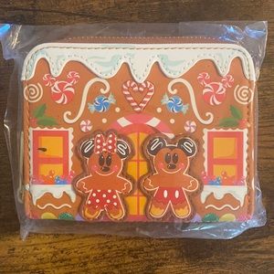 Loungefly Minne and Mickey Gingerbread House Wallet